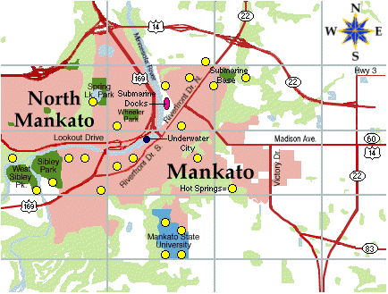 mankato mn map